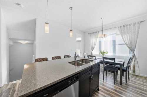 189 Mahogany Drive, Calgary, AB - Indoor Photo Showing Kitchen With Double Sink