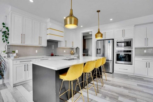 103 Sandpiper Park, Chestermere, AB - Indoor Photo Showing Kitchen With Stainless Steel Kitchen With Upgraded Kitchen