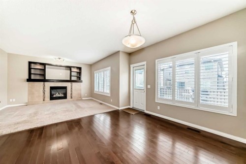 99 Skyview Shores Road, Calgary, AB - Indoor With Fireplace