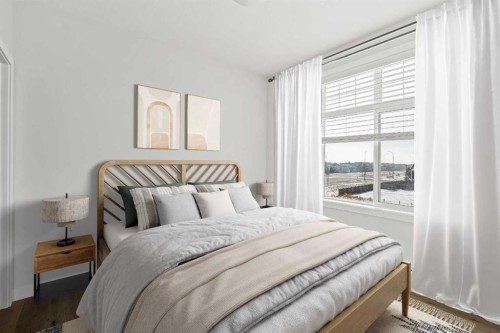 407-300 Auburn Meadows Common Se, Calgary, AB - Indoor Photo Showing Bedroom