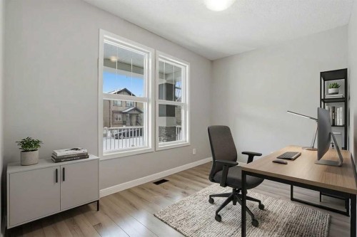 71 Masters Manor Se, Calgary, AB - Indoor Photo Showing Office