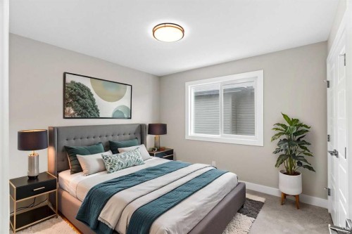 160 Vantage Drive, Cochrane, AB - Indoor Photo Showing Bedroom
