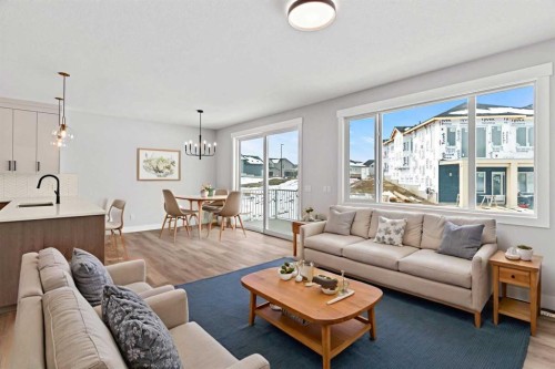 157 Vantage Drive, Cochrane, AB - Indoor Photo Showing Living Room