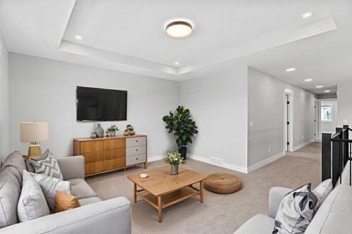 157 Vantage Drive, Cochrane, AB - Indoor Photo Showing Living Room