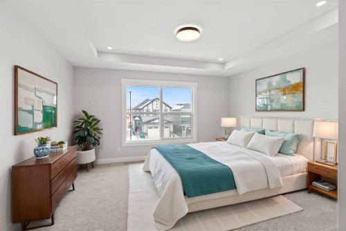 157 Vantage Drive, Cochrane, AB - Indoor Photo Showing Bedroom