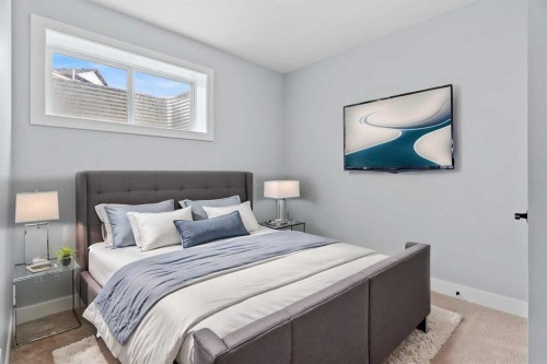 157 Vantage Drive, Cochrane, AB - Indoor Photo Showing Bedroom