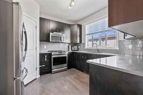 9121 52 Street Ne, Calgary, AB - Indoor Photo Showing Kitchen With Upgraded Kitchen
