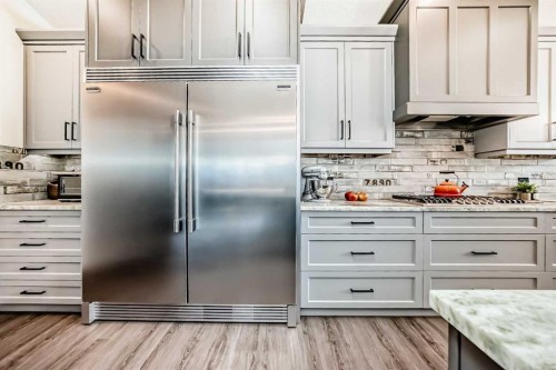 64 Walcrest View Se, Calgary, AB - Indoor Photo Showing Kitchen With Upgraded Kitchen