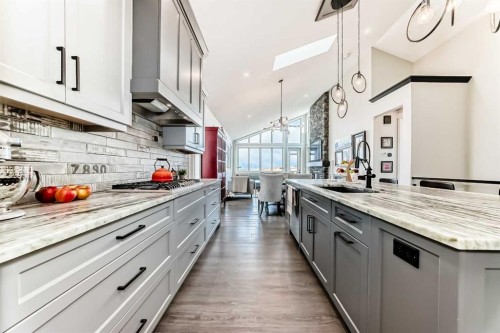 64 Walcrest View Se, Calgary, AB - Indoor Photo Showing Kitchen With Upgraded Kitchen