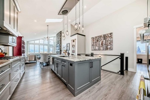 64 Walcrest View Se, Calgary, AB - Indoor Photo Showing Kitchen With Upgraded Kitchen