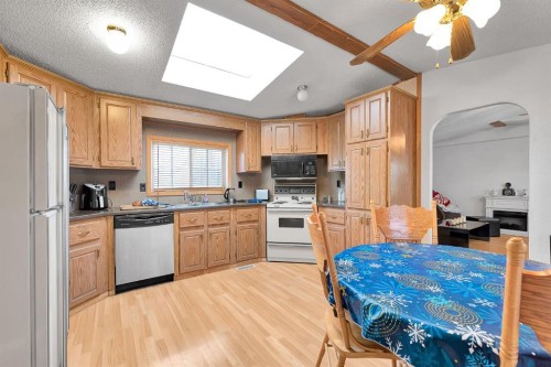 254 Erin Woods Circle Se, Calgary, AB - Indoor Photo Showing Kitchen With Double Sink