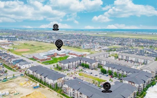 2117-240 Skyview Ranch Road Ne, Calgary, AB - Outdoor With View