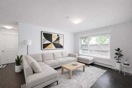 2117-240 Skyview Ranch Road Ne, Calgary, AB - Indoor Photo Showing Living Room