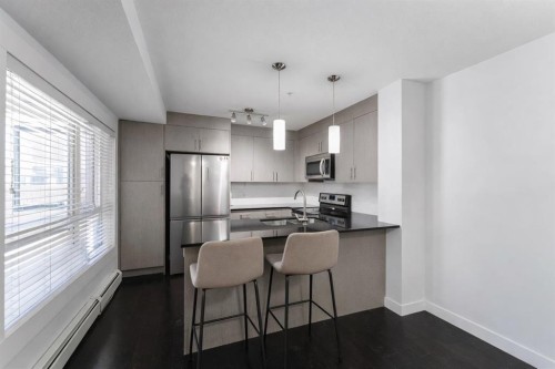 2117-240 Skyview Ranch Road Ne, Calgary, AB - Indoor Photo Showing Kitchen With Stainless Steel Kitchen