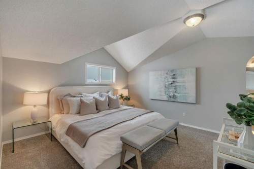 41 Saddlefield Drive Ne, Calgary, AB - Indoor Photo Showing Bedroom