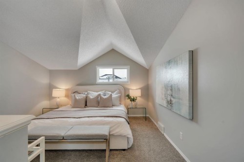 41 Saddlefield Drive Ne, Calgary, AB - Indoor Photo Showing Bedroom
