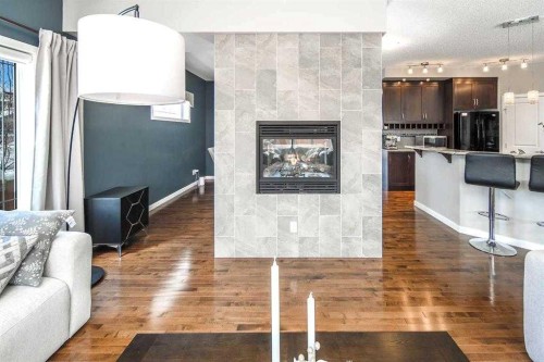 5 Panatella Square Nw, Calgary, AB - Indoor With Fireplace