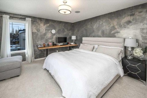 5 Panatella Square Nw, Calgary, AB - Indoor Photo Showing Bedroom
