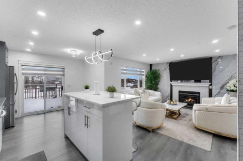 41 Royal Birch Terrace Nw, Calgary, AB - Indoor With Fireplace