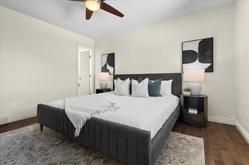 56 Hawkcliff Way Nw, Calgary, AB - Indoor Photo Showing Bedroom