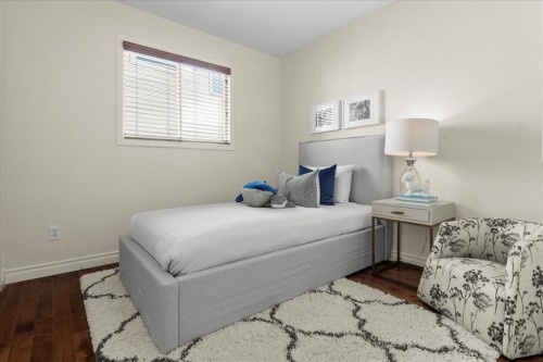 56 Hawkcliff Way Nw, Calgary, AB - Indoor Photo Showing Bedroom