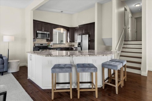 56 Hawkcliff Way Nw, Calgary, AB - Indoor Photo Showing Kitchen With Upgraded Kitchen