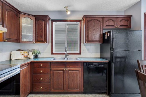 47 Carmel Close Ne, Calgary, AB - Indoor Photo Showing Kitchen With Double Sink