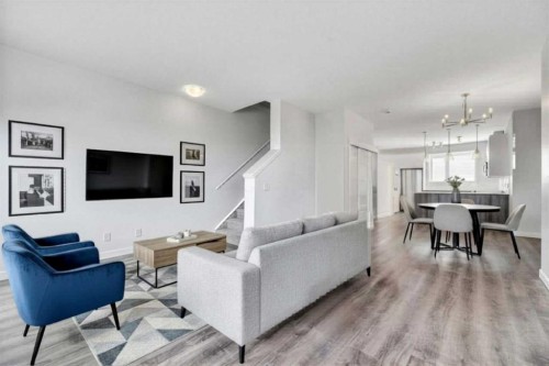 337-301 Redstone Boulevard Ne, Calgary, AB - Indoor Photo Showing Living Room