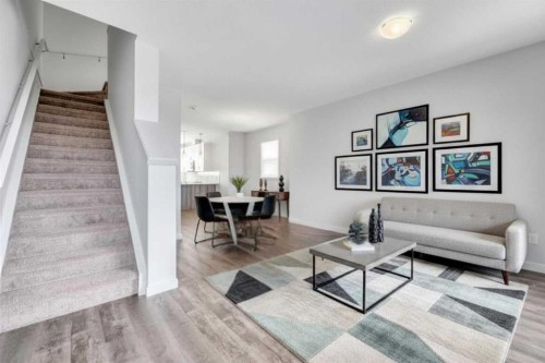 337-301 Redstone Boulevard Ne, Calgary, AB - Indoor Photo Showing Living Room