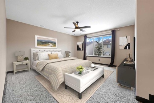 226 Sage Meadows Circle Nw, Calgary, AB - Indoor Photo Showing Bedroom