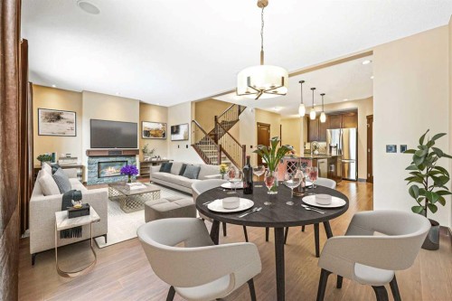 226 Sage Meadows Circle Nw, Calgary, AB - Indoor With Fireplace