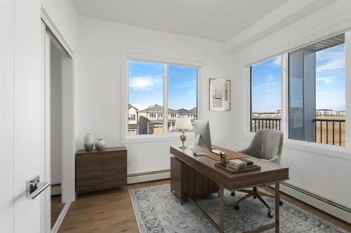 2307-44 Skyview Parkway Ne, Calgary, AB - Indoor Photo Showing Office