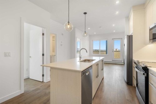 2307-44 Skyview Parkway Ne, Calgary, AB - Indoor Photo Showing Kitchen With Double Sink With Upgraded Kitchen