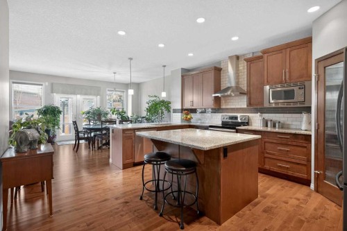 24 Legacy Landing, Calgary, AB - Indoor Photo Showing Kitchen With Upgraded Kitchen