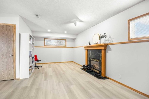 199 Coventry Close Ne, Calgary, AB - Indoor With Fireplace