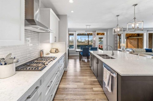 209 Sandpiper Crescent, Chestermere, AB - Indoor Photo Showing Kitchen With Double Sink With Upgraded Kitchen