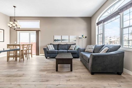 119 Mt Aberdeen Close Se, Calgary, AB - Indoor Photo Showing Living Room