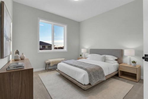 15 Corner Glen Drive Ne, Calgary, AB - Indoor Photo Showing Bedroom