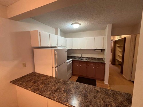 511-200 Brookpark Drive Sw, Calgary, AB - Indoor Photo Showing Kitchen With Double Sink