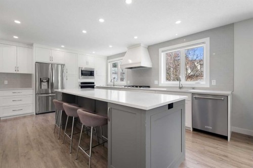 504 Varsity Estates Bay Nw, Calgary, AB - Indoor Photo Showing Kitchen With Stainless Steel Kitchen With Upgraded Kitchen