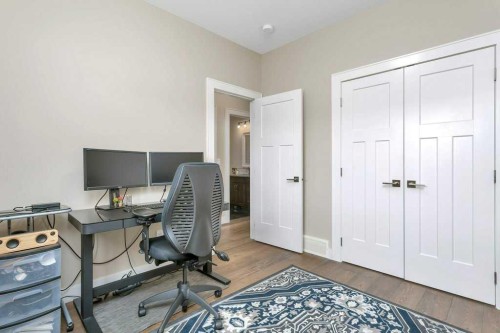 5825 Maple Crescent, Innisfail, AB - Indoor Photo Showing Office