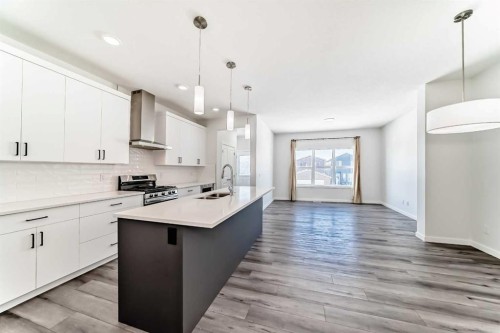 615 Lucas Boulevard Nw, Calgary, AB - Indoor Photo Showing Kitchen With Double Sink With Upgraded Kitchen