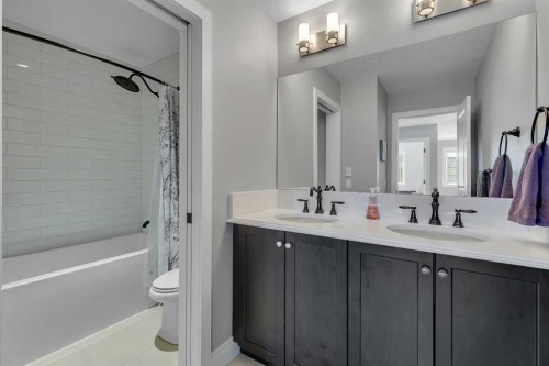 393 Evansborough Way Nw, Calgary, AB - Indoor Photo Showing Bathroom