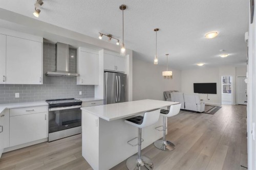 260 Cornerbrook Drive Ne, Calgary, AB - Indoor Photo Showing Kitchen With Stainless Steel Kitchen With Upgraded Kitchen