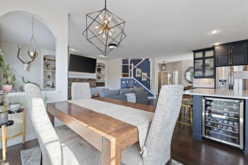 739 Cimarron Close, Okotoks, AB - Indoor Photo Showing Dining Room