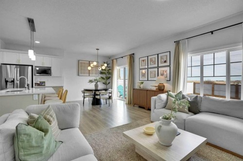 58 Ranchers View, Okotoks, AB - Indoor Photo Showing Living Room