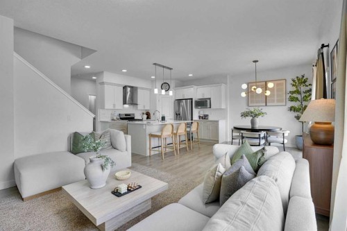58 Ranchers View, Okotoks, AB - Indoor Photo Showing Living Room
