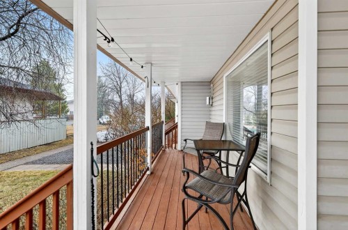 42F Green Meadow Crescent, Strathmore, AB - Outdoor With Deck Patio Veranda With Exterior