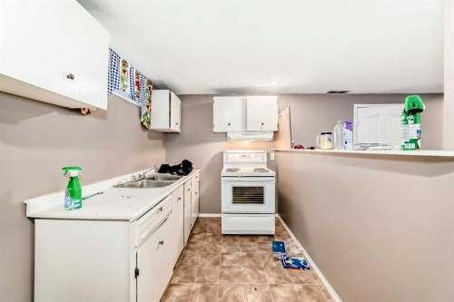 6944 Temple Drive Ne, Calgary, AB - Indoor Photo Showing Kitchen With Double Sink