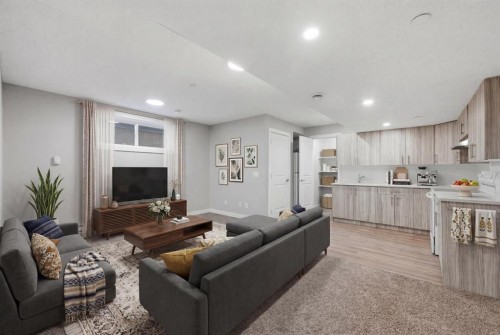 75 Howse Crescent Ne, Calgary, AB - Indoor Photo Showing Living Room